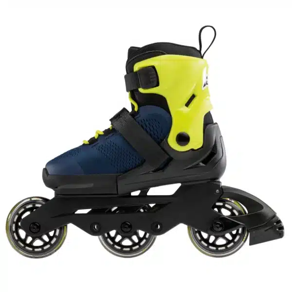 Rollerblade Microblade 3WD Royal Blau/Lime – Bild 2
