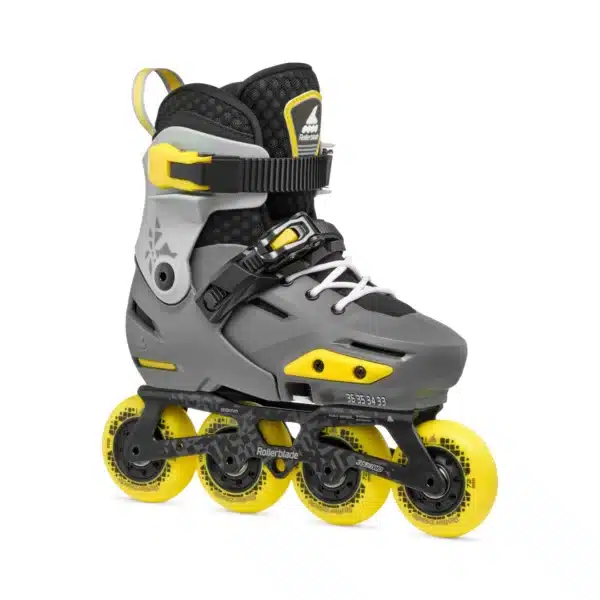Rollerblade APEX G - KIDS-GIRL Aktivkohle/Gelb