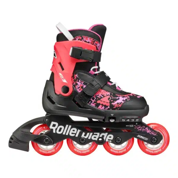 Rollerblade Microblade SL Schwarz / Koralle – Bild 3