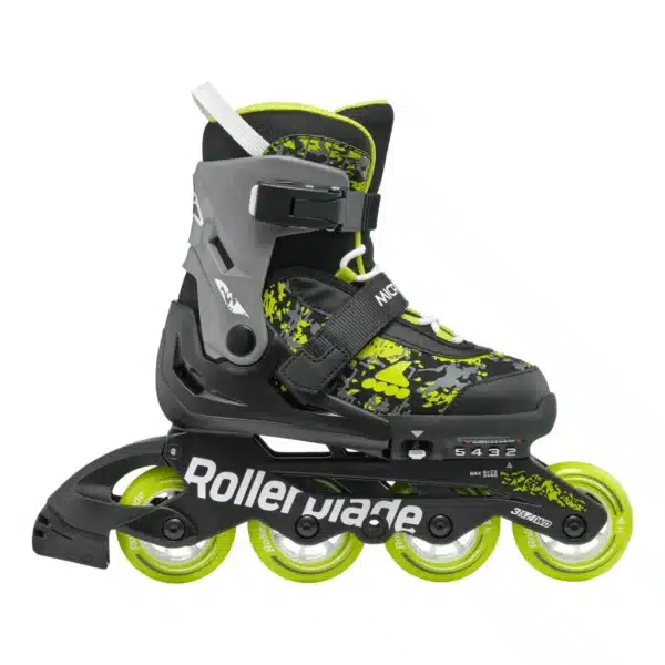 Rollerblade Microblade SL Schwarz/Lime – Bild 3