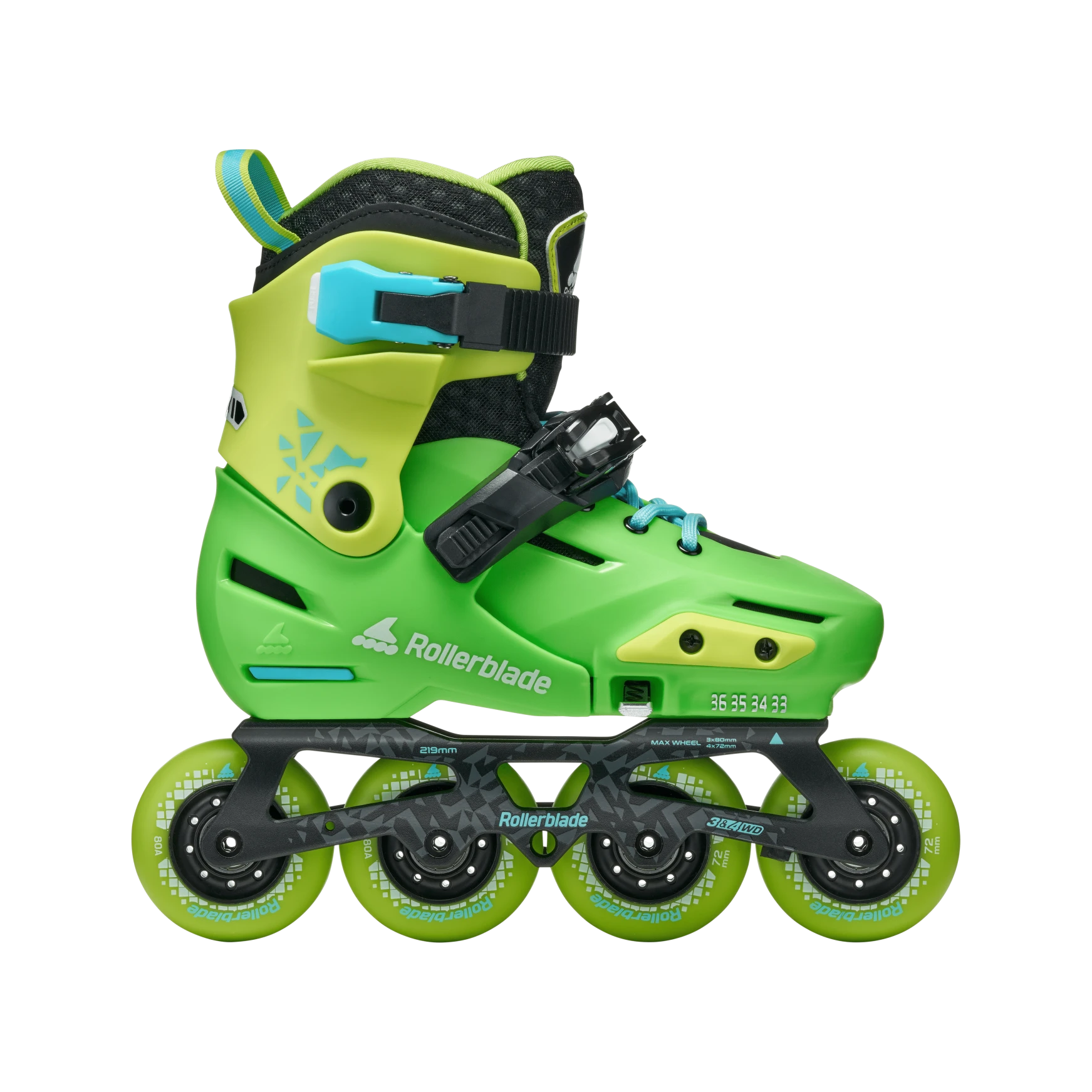 Rollerblade APEX - Kinderskate grün/lime – Bild 4